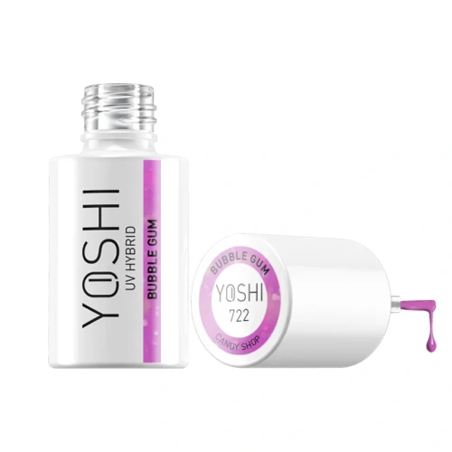 YOSHI Lakier Hybrydowy UV LED Bubble Gum 6 ml – 722
