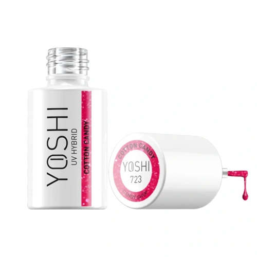 YOSHI Lakier Hybrydowy UV LED Cotton Candy 6 ml – 723