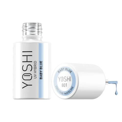 YOSHI Lakier Hybrydowy UV Hybrid Baby Blue 6 ml – 801
