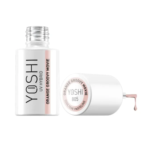 YOSHI Lakier Hybrydowy UV Hybrid Orange Groovy Movie 6 ml – 805