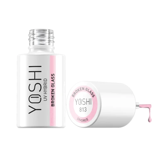 YOSHI Lakier Hybrydowy UV LED Broken Glass 6 ml – 813