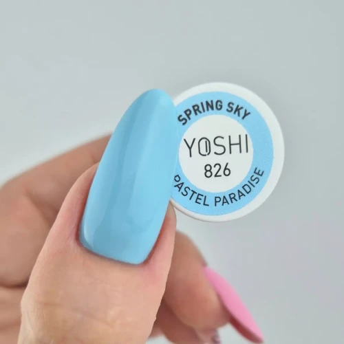 YOSHI Lakier Hybrydowy UV LED Spring Sky 6 ml – 826