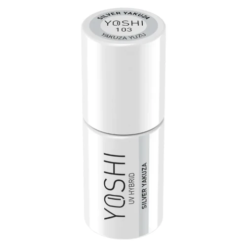 YOSHI Lakier Hybrydowy UV Hybrid Silver Yakuza 6 ml – 103