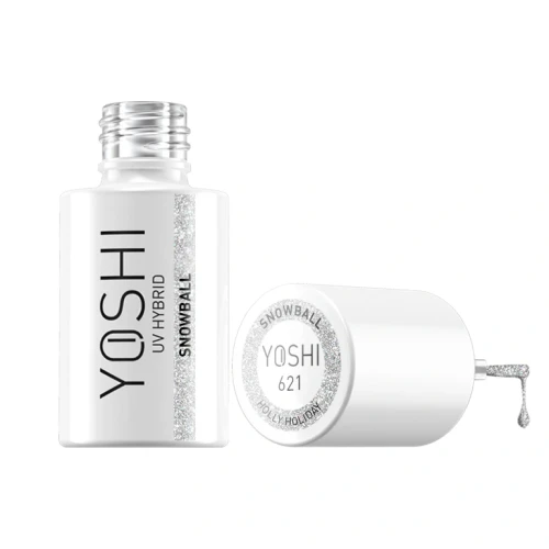 YOSHI Lakier Hybrydowy UV LED Snowball 6 ml – 621