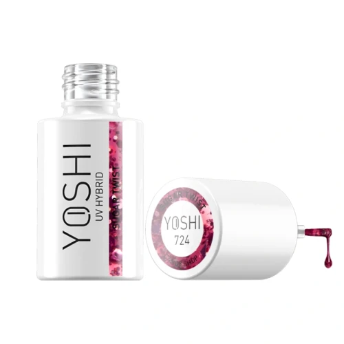 YOSHI Lakier Hybrydowy UV LED Sugar Twist 6 ml – 724