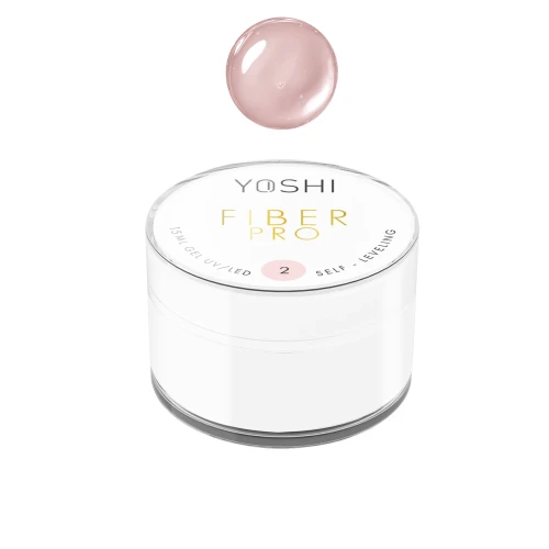 YOSHI Żel Samopoziomujący Fiber PRO Gel UV LED No2<b> 15ml</b>
