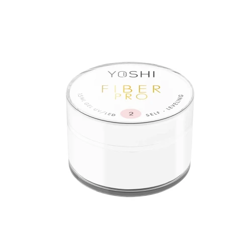 YOSHI Żel Samopoziomujący Fiber PRO Gel UV LED No2<b> 15ml</b>