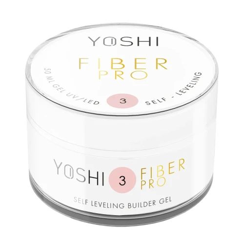 YOSHI Żel Samopoziomujący Fiber PRO Gel UV LED No3<b> 50ml</b>