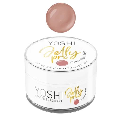 YOSHI Żel Budujący Jelly PRO Gel UV LED Cover Light Beige <b>50 ml</b>