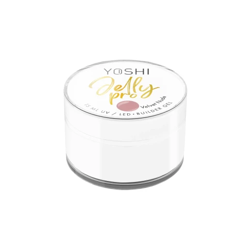YOSHI Żel Budujący Jelly PRO Gel UV LED Velvet Nude <b>15ml</b>