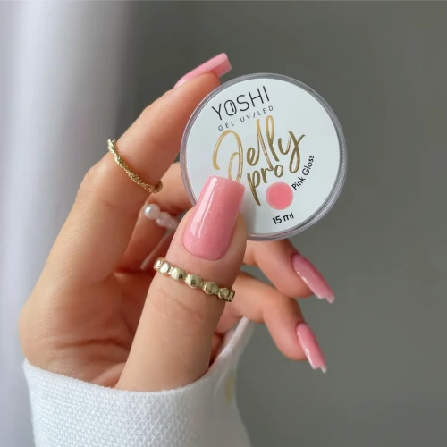 YOSHI Żel Budujący Jelly PRO Gel UV LED Pink Gloss <b>15ml</b>
