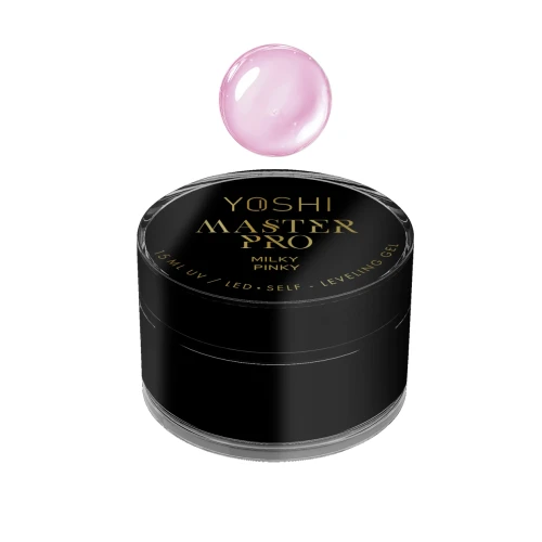 YOSHI Żel Samopoziomujący Master PRO Gel UV LED Milky Pinky <b>15 ml</b>