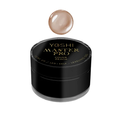 YOSHI Żel Samopoziomujący Master PRO Gel UV LED Cover Peach <b>15 ml</b>