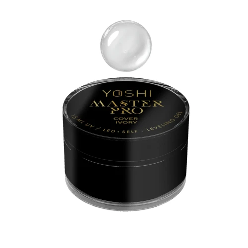 YOSHI Żel Samopoziomujący Master PRO Gel UV LED Cover Ivory <b>15 ml</b>