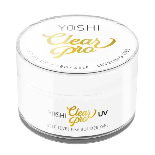 YOSHI Żel Clear PRO Gel UV LED Self Leveling <b>50 ml</b>