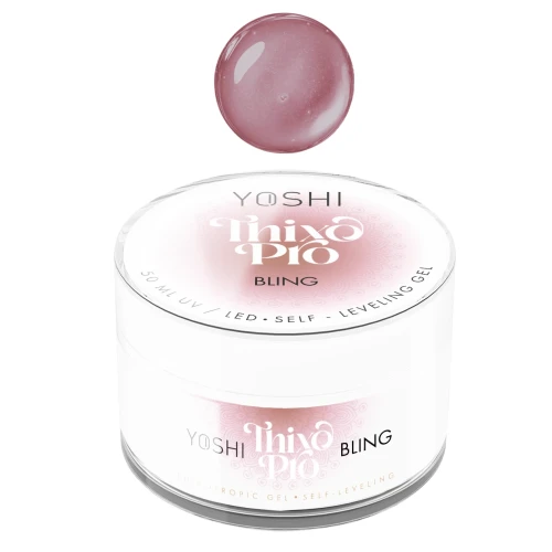 YOSHI Żel Samopoziomujący Thixo PRO Gel UV LED Bling  <b>50 ml</b>