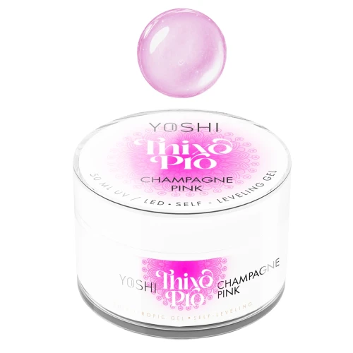 YOSHI Żel Samopoziomujący Thixo PRO Gel UV LED Champagne Pink <b>50 ml</b>
