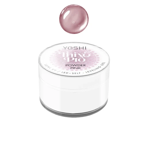 YOSHI Żel Samopoziomujący Thixo PRO Gel UV LED Powder Pink <b>15ml</b>