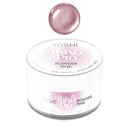 YOSHI Żel Samopoziomujący Thixo PRO Gel UV LED Powder Pink <b>50ml</b>