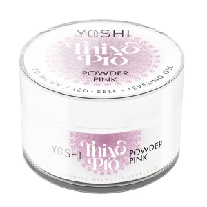 YOSHI Żel Samopoziomujący Thixo PRO Gel UV LED Powder Pink 50ml