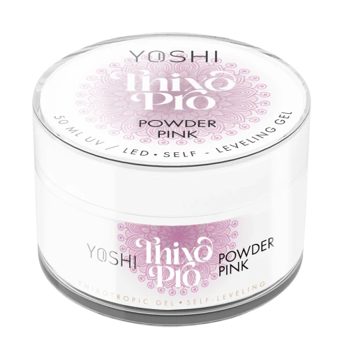 YOSHI Żel Samopoziomujący Thixo PRO Gel UV LED Powder Pink <b>50ml</b>