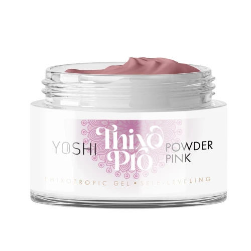 YOSHI Żel Samopoziomujący Thixo PRO Gel UV LED Powder Pink <b>50ml</b>