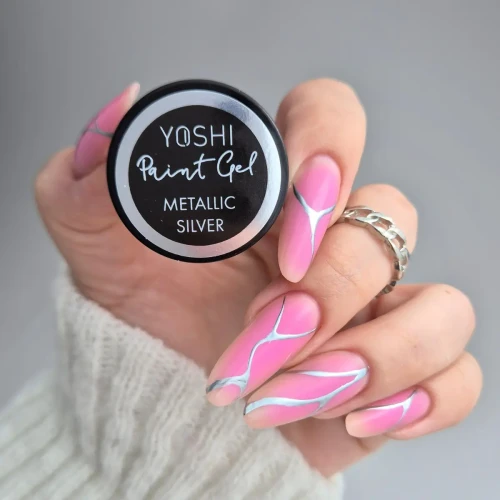 YOSHI Paint Gel UV LED 5 ml – Metallic Silver
