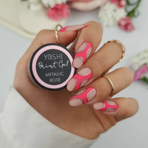 YOSHI Paint Gel UV LED 5 ml – Metallic Rose