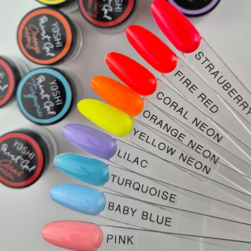 YOSHI Paint Gel UV LED 5 ml – Fire Red Neon