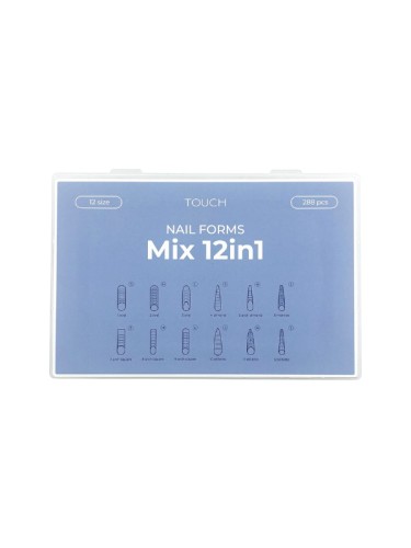TOUCH Górne formy do przedłużania - Mix 12 in 1, 288 szt