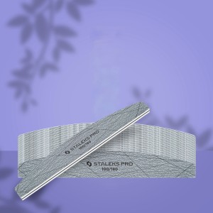 STALEKS SMART 40 Mineralny pilnik do paznokci półksiężyc 100/180 grit (25 szt.)