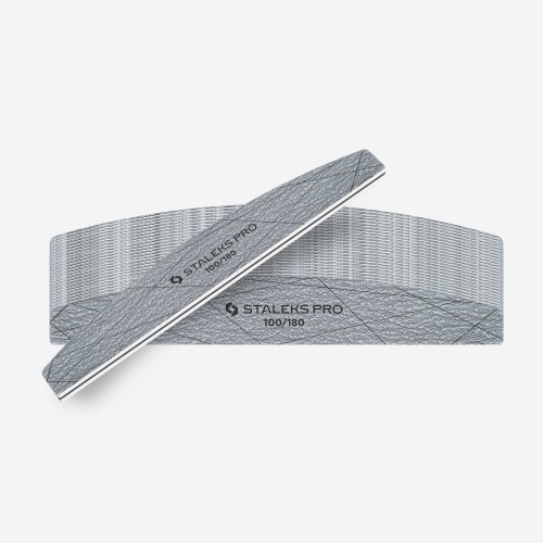 STALEKS SMART 40 Mineralny pilnik do paznokci półksiężyc 100/180 grit (25 szt.)
