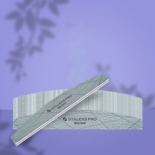STALEKS SMART 40 Mineralny pilnik do paznokci półksiężyc 180/240 grit (25 szt.)