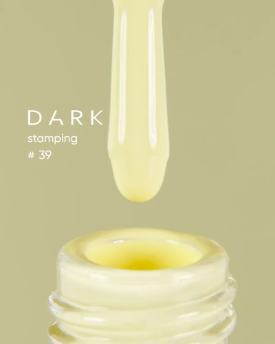 DARK Stamping Polish nr 39 cytrynowy, 10 ml