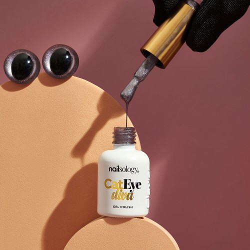 Clavier Nailsology Zestaw lakierów hybrydowych Cat Eye Diva 8ml efekt magnetyczny 5D