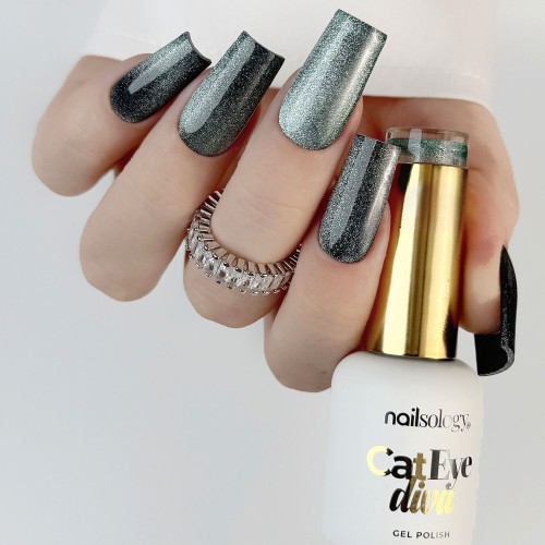 Clavier - Nailsology Lakier hybrydowy Cat Eye Diva, C09 Meowty Python, 8ml