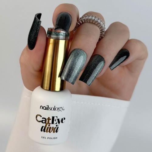Clavier - Nailsology Lakier hybrydowy Cat Eye Diva, C09 Meowty Python, 8ml