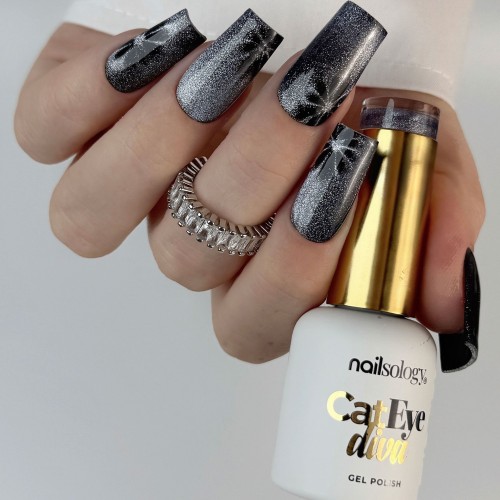 Clavier - Nailsology Lakier hybrydowy Cat Eye Diva, C08 Cat Fiction, 8ml