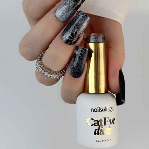 Clavier - Nailsology Lakier hybrydowy Cat Eye Diva, C08 Cat Fiction, 8ml