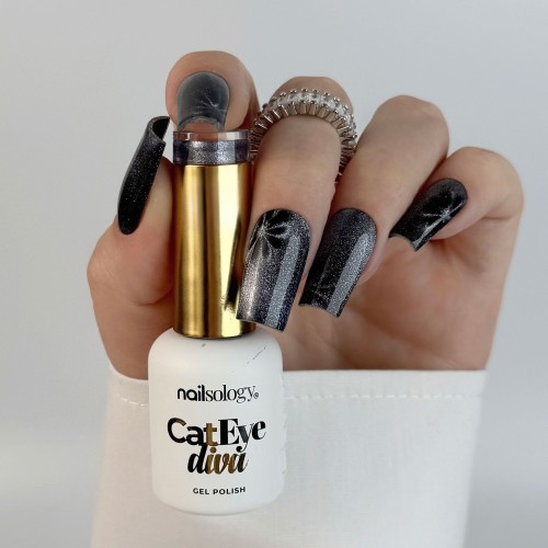 Clavier - Nailsology Lakier hybrydowy Cat Eye Diva, C08 Cat Fiction, 8ml