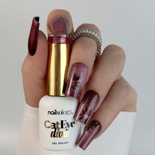 Clavier - Nailsology Lakier hybrydowy Cat Eye Diva, C06 Meowlyn Monroe, 8ml