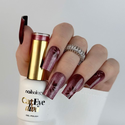 Clavier - Nailsology Lakier hybrydowy Cat Eye Diva, C06 Meowlyn Monroe, 8ml