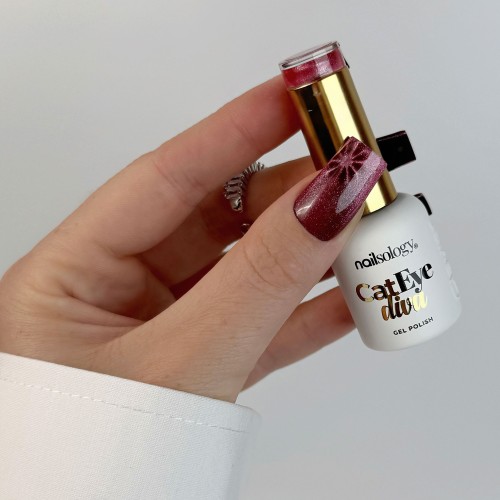 Clavier - Nailsology Lakier hybrydowy Cat Eye Diva, C06 Meowlyn Monroe, 8ml