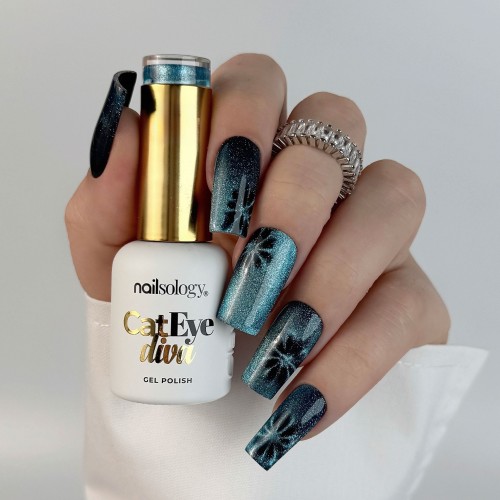 Clavier - Nailsology Lakier hybrydowy z efektem kociego oka Cat Eye Diva, C05 Catlantis, 8ml