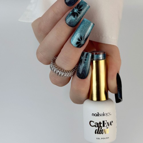 Clavier - Nailsology Lakier hybrydowy z efektem kociego oka Cat Eye Diva, C05 Catlantis, 8ml