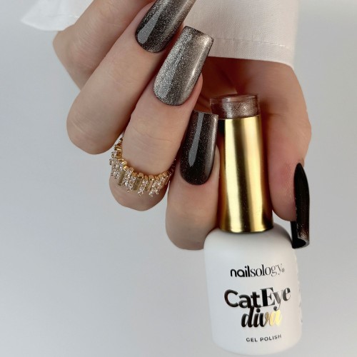 Clavier Nailsology Lakier hybrydowy Cat Eye Diva C03 Catte Late efekt kociego oka