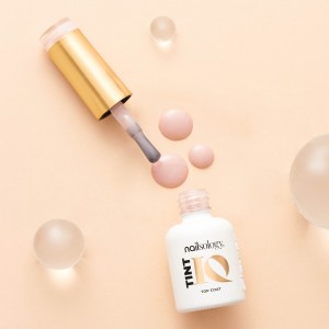Clavier - Nailsology TintIQ Top Coat, Lakier nawierzchniowy do paznokci, Iconic Nude TT02, 8ml