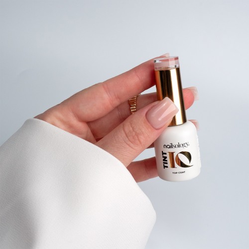 Clavier - Nailsology TintIQ Top Coat, Lakier nawierzchniowy do paznokci, Iconic Nude TT02, 8ml