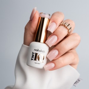 Clavier - Nailsology TintIQ Top Coat, Lakier nawierzchniowy do paznokci, Iconic Pink TT01, 8ml