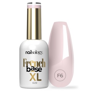 Clavier - Nailsology Kolorowa Baza Hybrydowa XL French Base Marshmallow F6 15ml | Trwała Baza do Paznokci Hybrydowych
